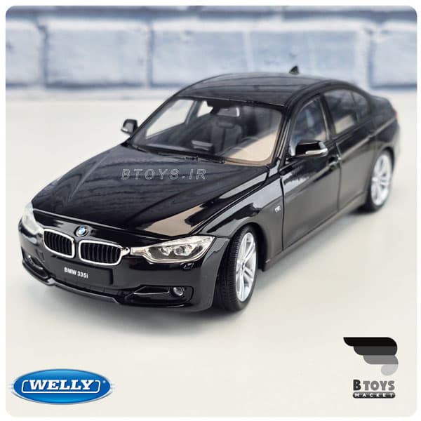 ماکت بی ام دبلیو 335 آی مشکی ویلی(BMW 335i welly)مقیاس:1/24 — تصویر ۸