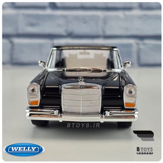 ماکت مرسدس بنز 600 مشکی 1963 ویلی(Mercedes Benz 600 1936 welly)مقیاس:1/24 — تصویر ۶