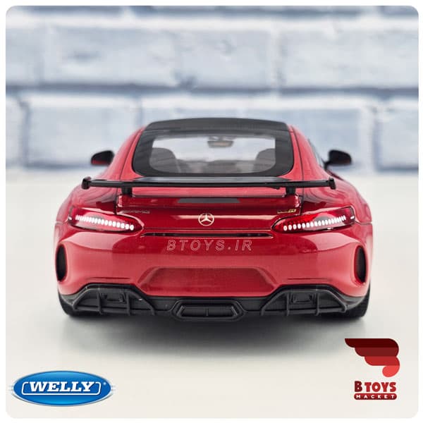 ماکت مرسدس بنز ای ام جی جی تی آر قرمز ویلی(Mercedes Benz AMG GT R welly)مقیاس: 1/24 — تصویر ۱۲
