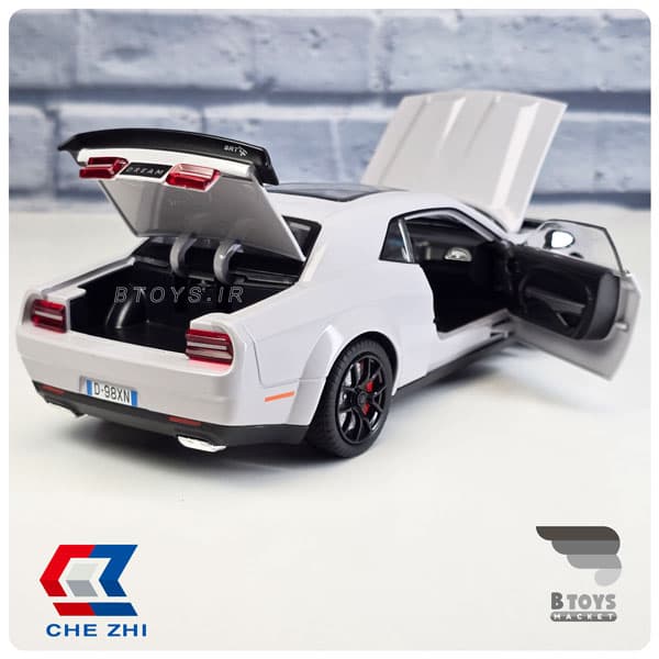 ماکت دوج چلنجر هلکت دودزا طوسی چِژی (Dodge Challenger SRT Chezhi)مقیاس:1/24 — تصویر ۹