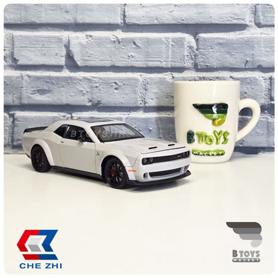 ماکت دوج چلنجر هلکت دودزا طوسی چِژی (Dodge Challenger SRT Chezhi)مقیاس:1/24 — تصویر ۱۰