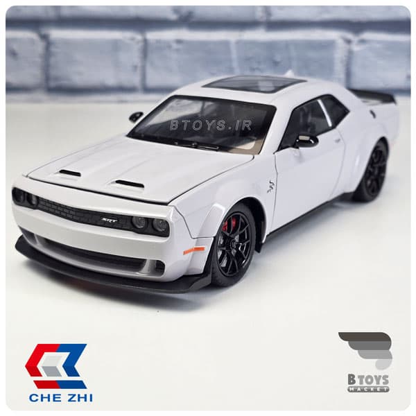 ماکت دوج چلنجر هلکت دودزا طوسی چِژی (Dodge Challenger SRT Chezhi)مقیاس:1/24