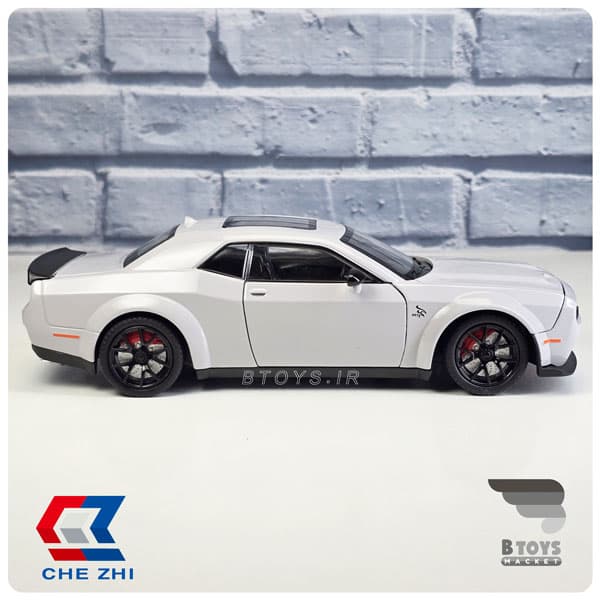 ماکت دوج چلنجر هلکت دودزا طوسی چِژی (Dodge Challenger SRT Chezhi)مقیاس:1/24 — تصویر ۷