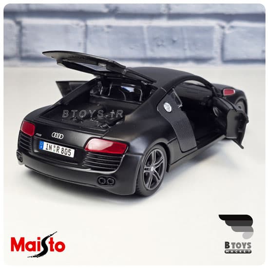 ماکت آئودی آرهشت وی هشت مشکی مایستو(Audi R8 V8 Maisto) مقیاس: 1/24 — تصویر ۹