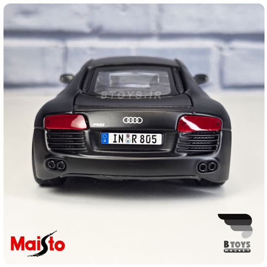 ماکت آئودی آرهشت وی هشت مشکی مایستو(Audi R8 V8 Maisto) مقیاس: 1/24 — تصویر ۱۲