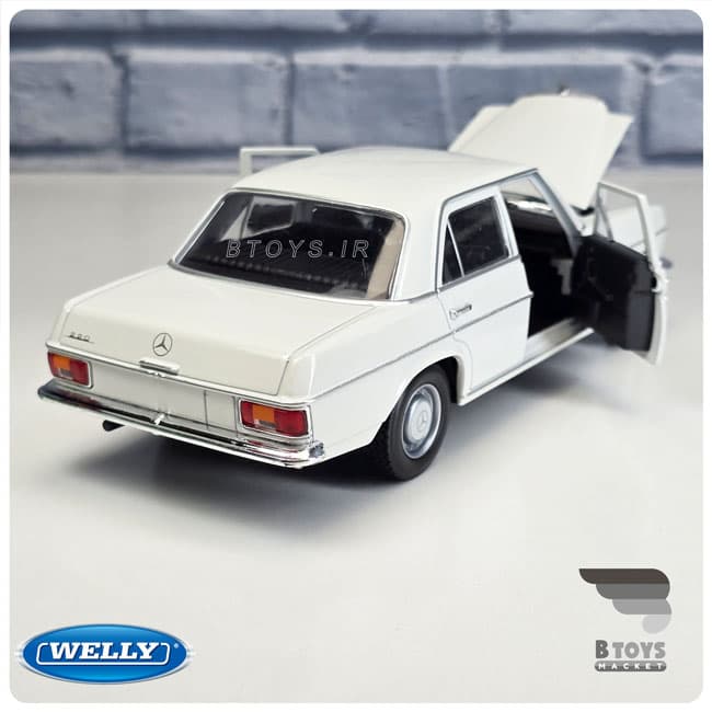 ماکت مرسدس بنز 220 (معماری) سفید ویلی(Mercedes Benz 220 welly)مقیاس:1/24 — تصویر ۹
