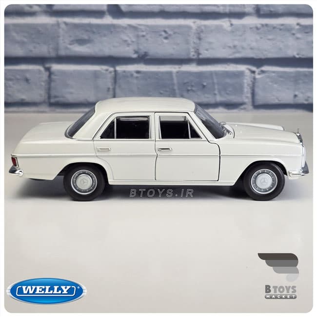 ماکت مرسدس بنز 220 (معماری) سفید ویلی(Mercedes Benz 220 welly)مقیاس:1/24 — تصویر ۷