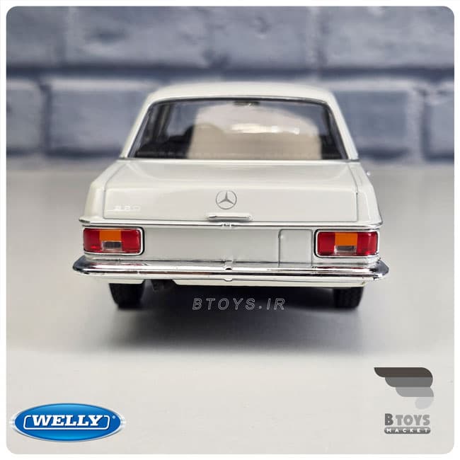 ماکت مرسدس بنز 220 (معماری) سفید ویلی(Mercedes Benz 220 welly)مقیاس:1/24 — تصویر ۵
