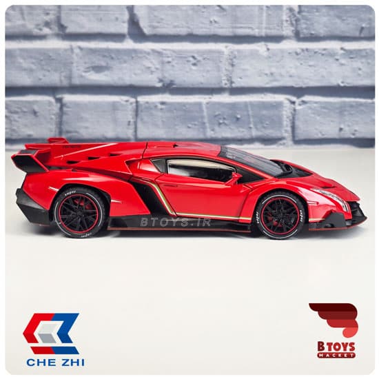 ماکت لامبورگینی وننو دودزا قرمز چژی(Lamborghini Veneno Chezhi)مقیاس : 1/24 — تصویر ۶