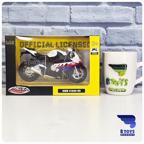 ماکت موتور بی ام و اس 1000 آرآر سفید (BMW S1000RR MSZ)مقیاس:1/12 — تصویر ۷