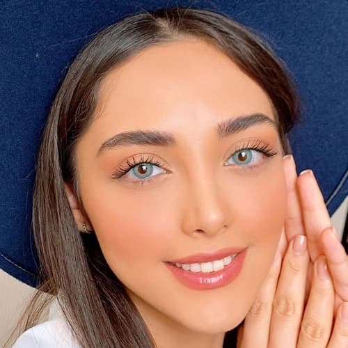 لنز آبی عسلی کریستال هانی بلو | Crystal Honey-Blue Lens