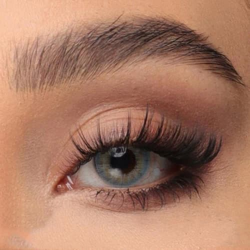 لنز آبی عسلی کریستال هانی بلو | Crystal Honey-Blue Lens — تصویر ۲