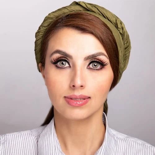 لنز طوسی سبز کریستال آیس پلاتینوم | Crystal Grey-Green Lens — تصویر ۱۲