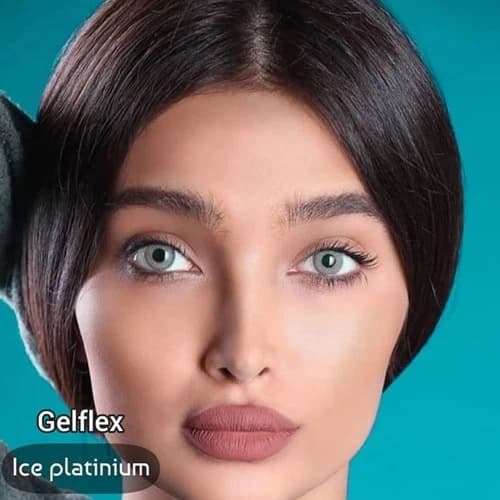 لنز طوسی سبز کریستال آیس پلاتینوم | Crystal Grey-Green Lens — تصویر ۵