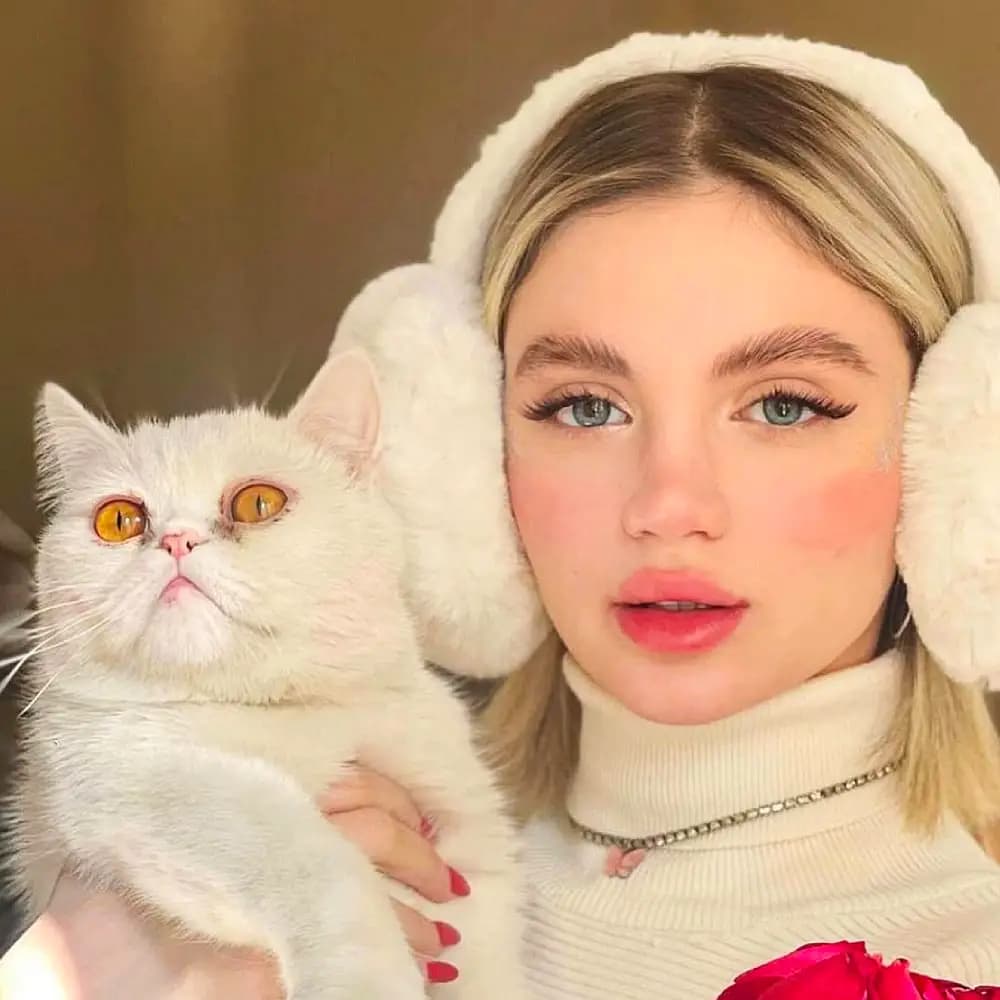 لنز کاتیا سیترین بلو آبی رگه دار | Katya Citrine Blue Lens — تصویر ۷
