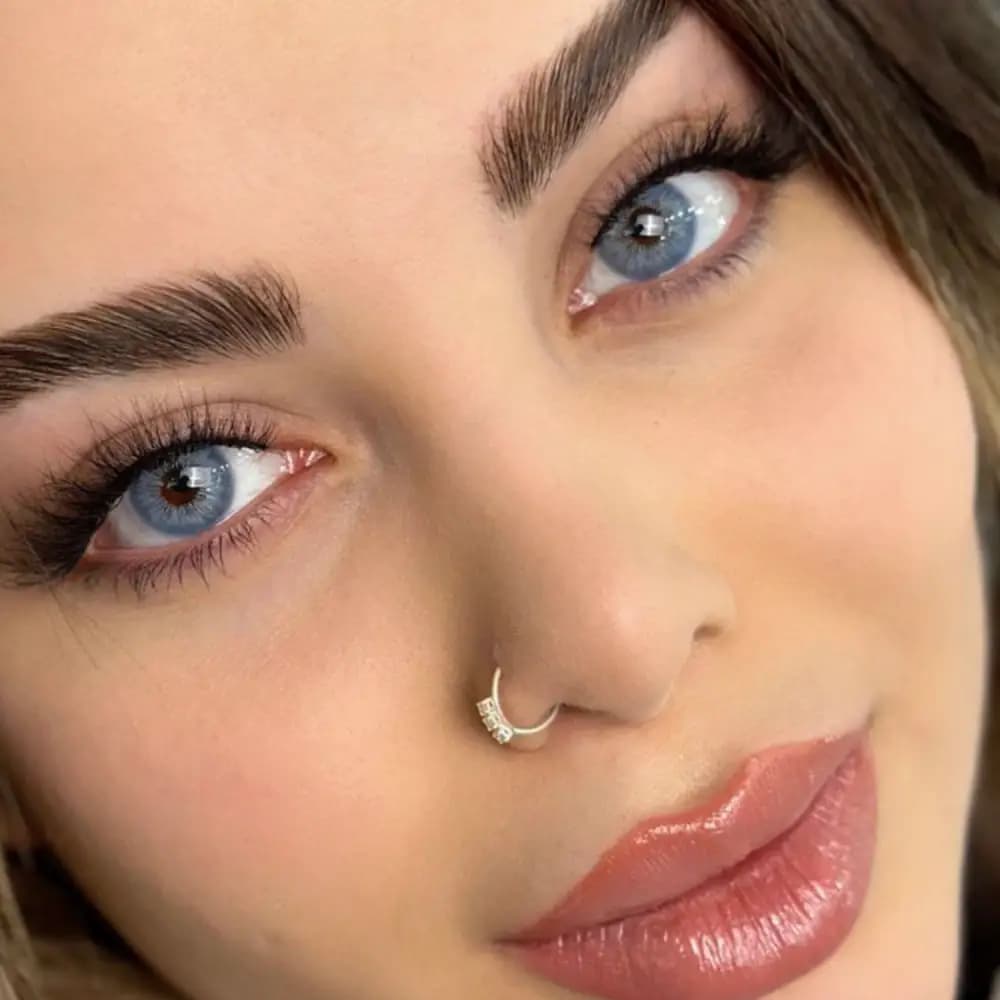 لنز کاتیا اسکای بلو آبی رگه دار | Katia Sky Blue lens — تصویر ۱۰