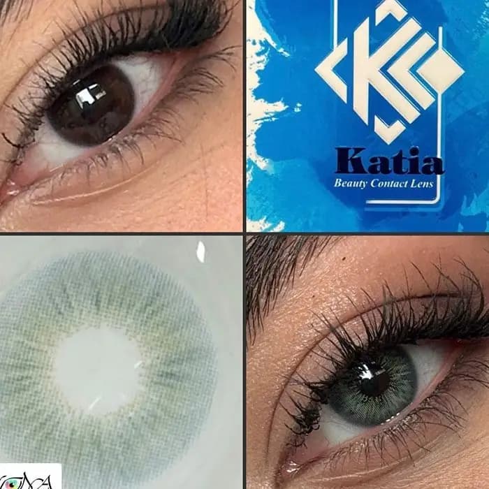 لنز کاتیا اسکای گرین سبز رگه دار | Katia Sky Green Lens — تصویر ۹