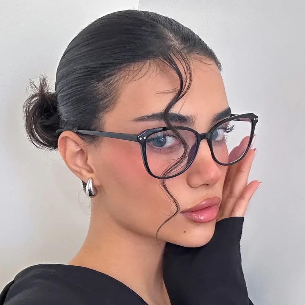 لنز مارلی رویال بلو آبی طوسی دور دار | Marley Royal Blue (Blue-Grey) Lenses