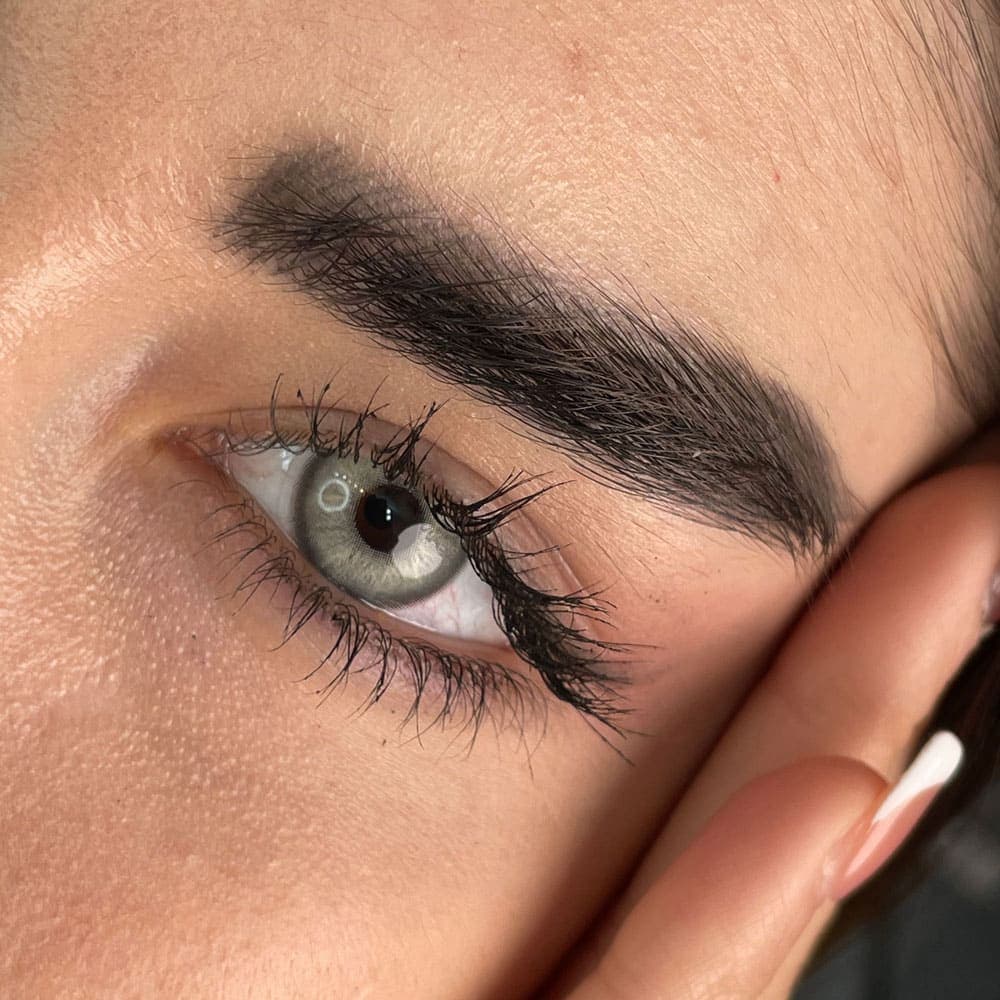 لنز مارلی شاینی گرین سبز رگه دار دور دار | Marley Shiny Gray Lens — تصویر ۶