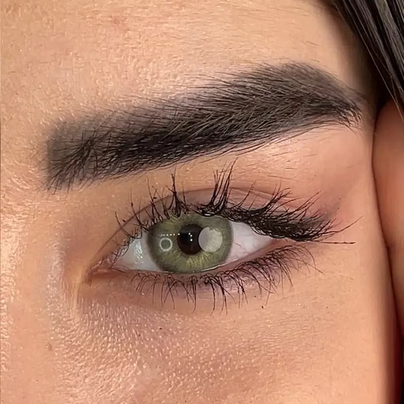 لنز مارلی شاینی گرین سبز رگه دار دور دار | Marley Shiny Green Lens — تصویر ۴