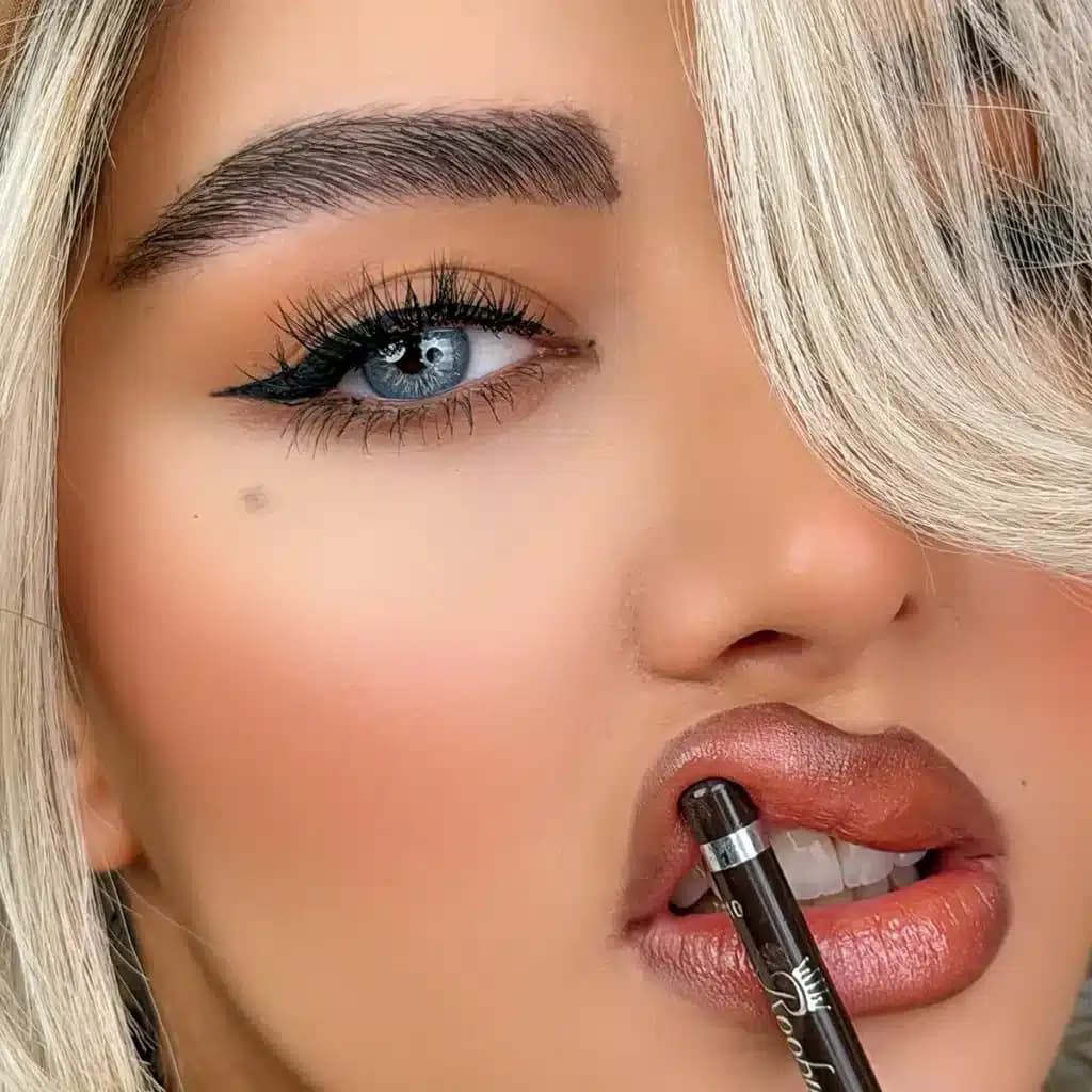 لنز مارلی لایت بلو آبی رگه دار مشابه چشم | Marley Light Blue lens — تصویر ۴
