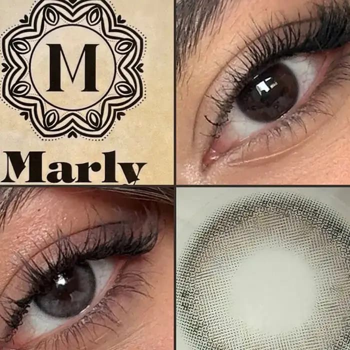 لنز مارلی آنجل گری طوسی زغالی دوردار | Marley Angel Grey lens — تصویر ۸