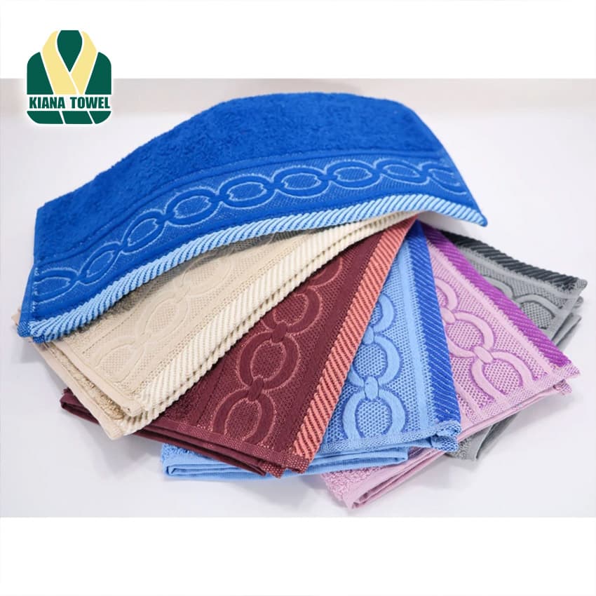 حوله دستی بهباف آذر مدل چاین سایز 40x80_دو رو نخ