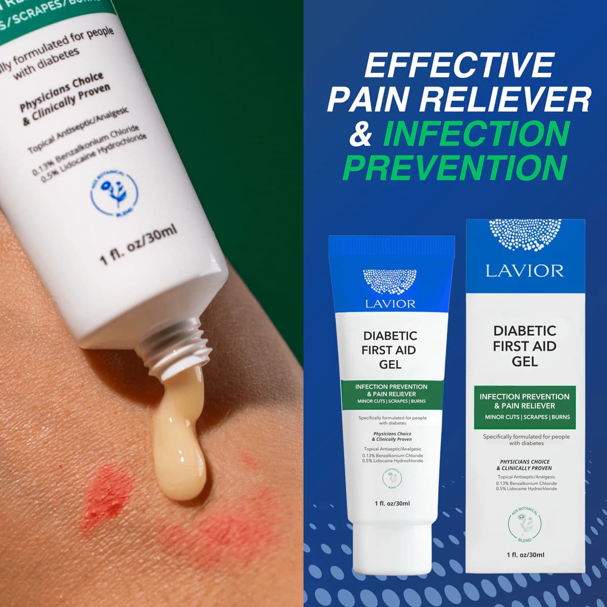ژل کمکهای اولیه LAVIOR مخصوص افراد دیابتی — تصویر ۶