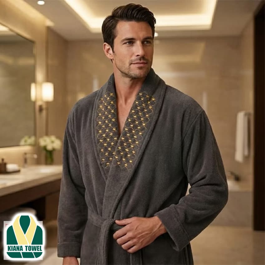حوله تن پوش نسبتا ضخیم مدل چراغی سایز 125 -L