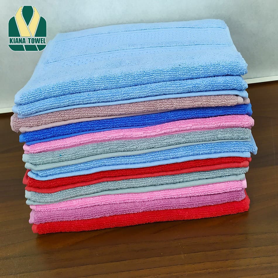 حوله دستی دورو نخ سایز 70*35 با تراکم بالا