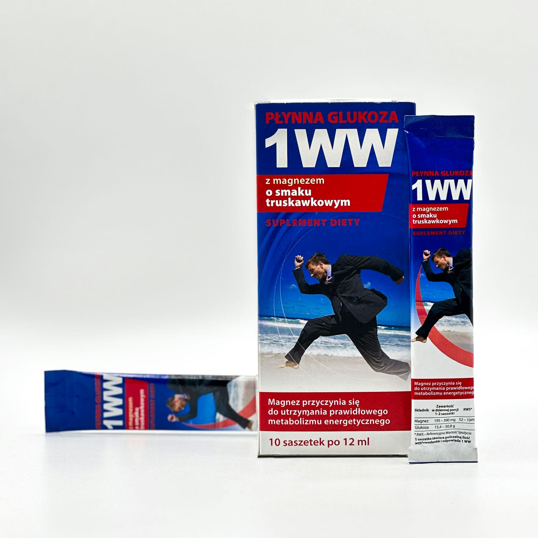 ژل گلوکز مایع 1WW با طعم توت فرنگی و پرتقالی- تک عددی