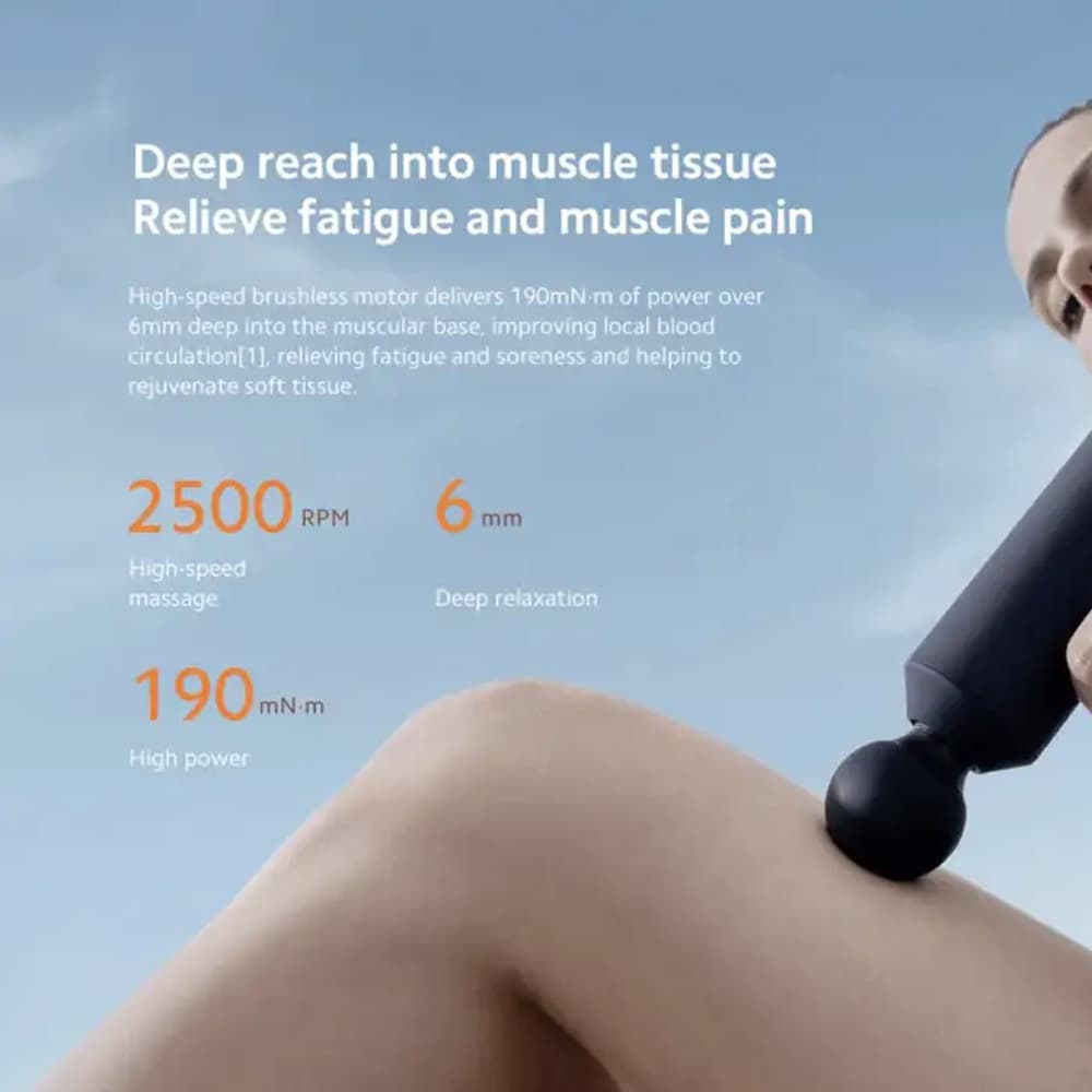 ماساژور تفنگی شیائومی مدل Xiaomi Mijia Fascia Gun H3 Mini MJJMQ07YM — تصویر ۳