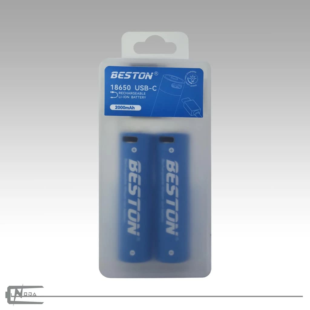 باتری لیتیوم-یون بستون مدل 18650 نوک دار 2000mAH - نودال شاپ — تصویر ۴