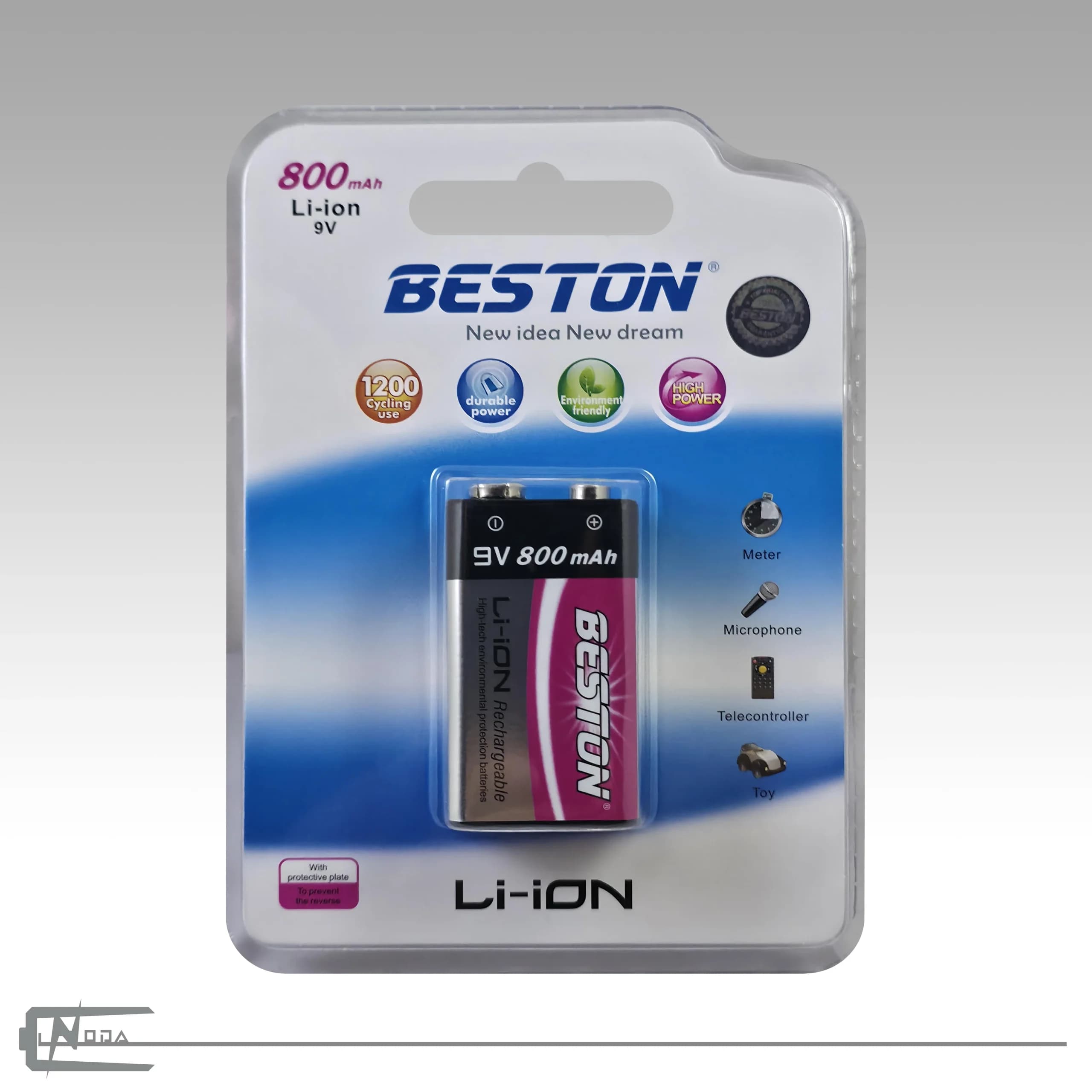 باتری کتابی شارژی بستون ظرفیت 800Mah - نودال شاپ