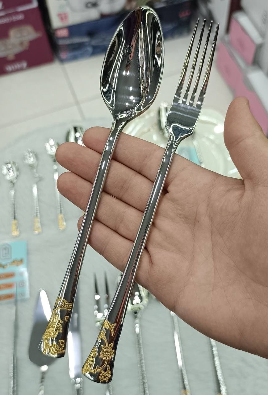 سرویس قاشق چنگال وارندورف 36 نفره 175 پارچه 147G — تصویر ۵
