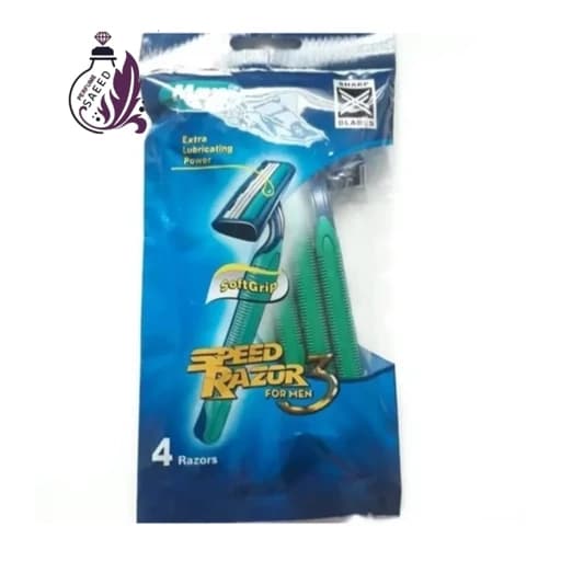 خودتراش ژیلت 3 لبه مردانه مکس MAX بسته 4 عددی