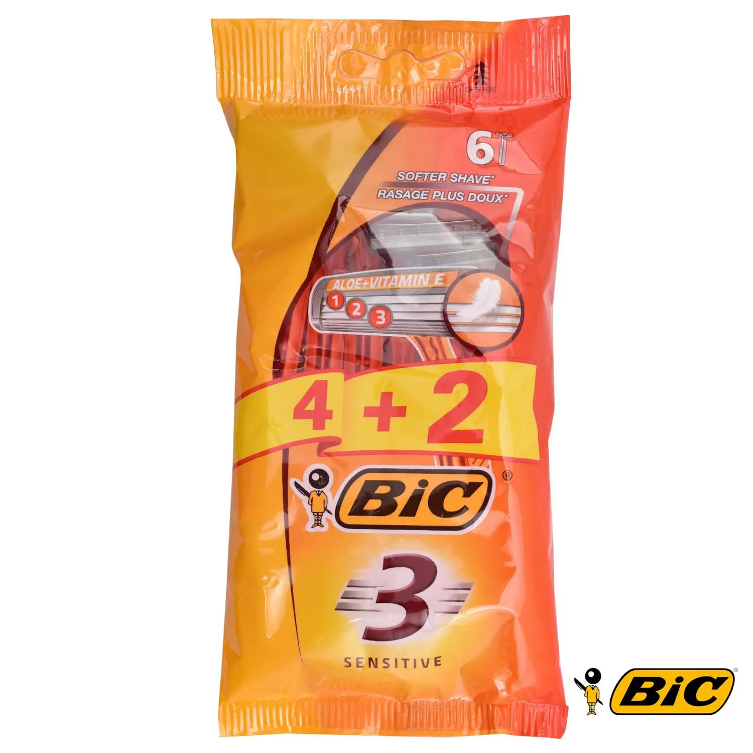 خودتراش بیک مدل SE3-6 بسته 6 عددی