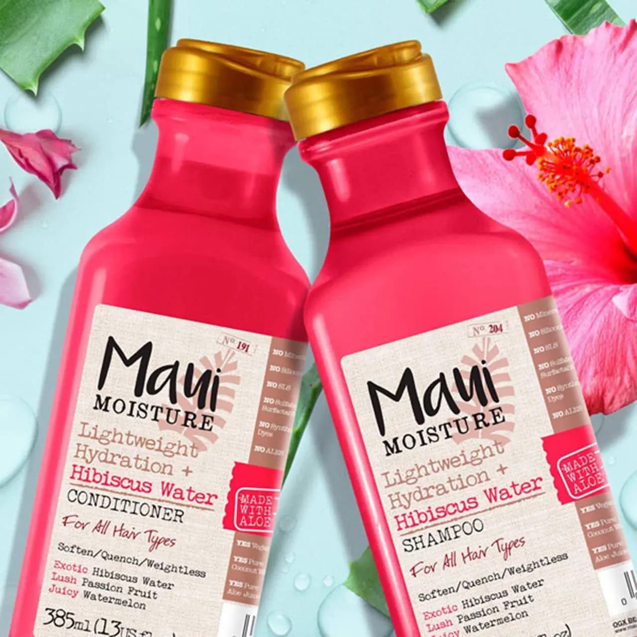 شامپو ماوی مدل Hibiscus Water حجم 385 میل — تصویر ۴