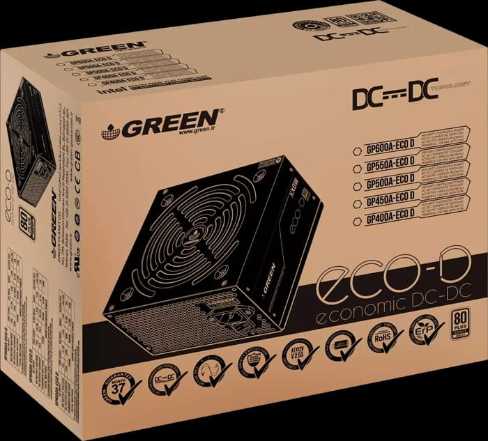 پاور 550 وات Green مدل GP550A ECO D — تصویر ۶