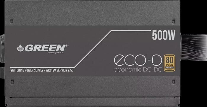 پاور 500 وات Green مدل GP500A-ECO D 80Plus Bronze — تصویر ۶