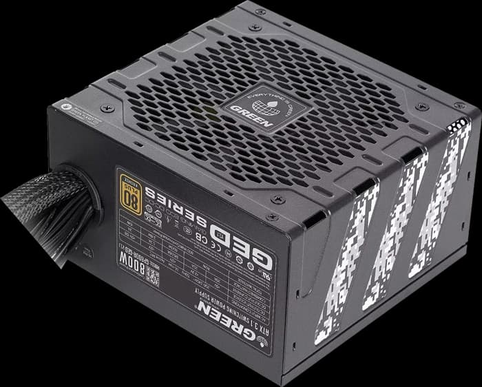 پاور 800 وات Green مدل Gaming GP800A-GED V3.1 80Plus Bronze — تصویر ۱۱