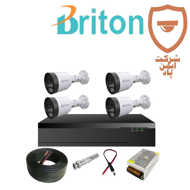 پکیج 4 عددی دوربین مداربسته برایتون مدل UVC101B1AR-L — تصویر ۳