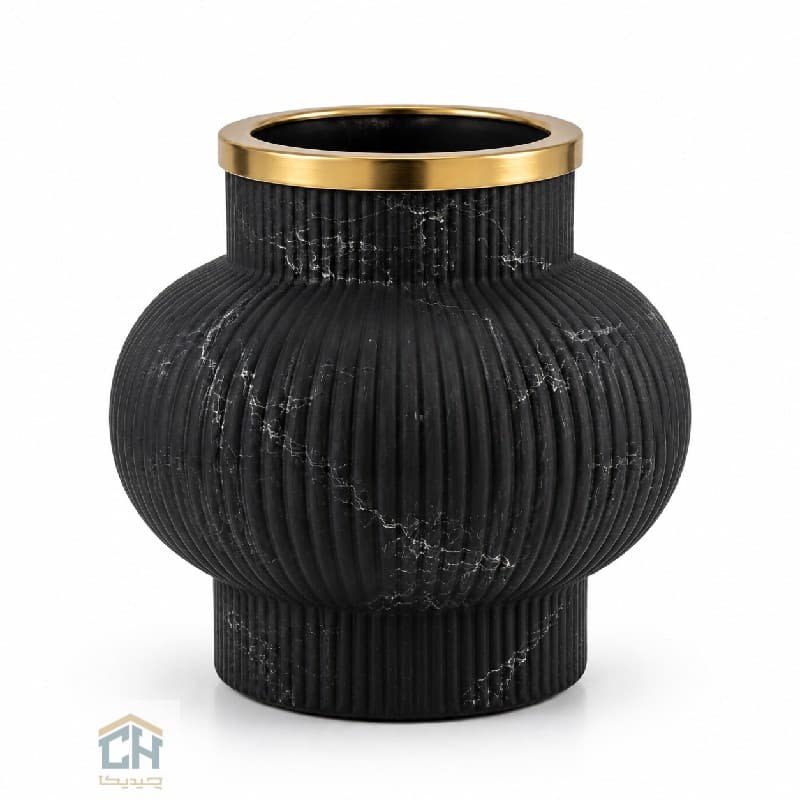 گلدان شیشه ای طرح گلکسی ماربل مدل 4-116 — تصویر ۷