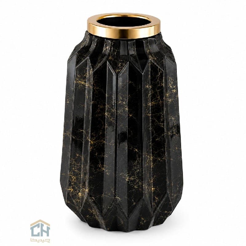 گلدان شیشه ای طرح لنا ماربل مدل 1-109 — تصویر ۲