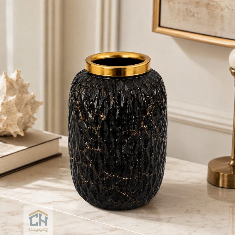 گلدان شیشه ای طرح بنیسا ماربل مدل 1-105 — تصویر ۸