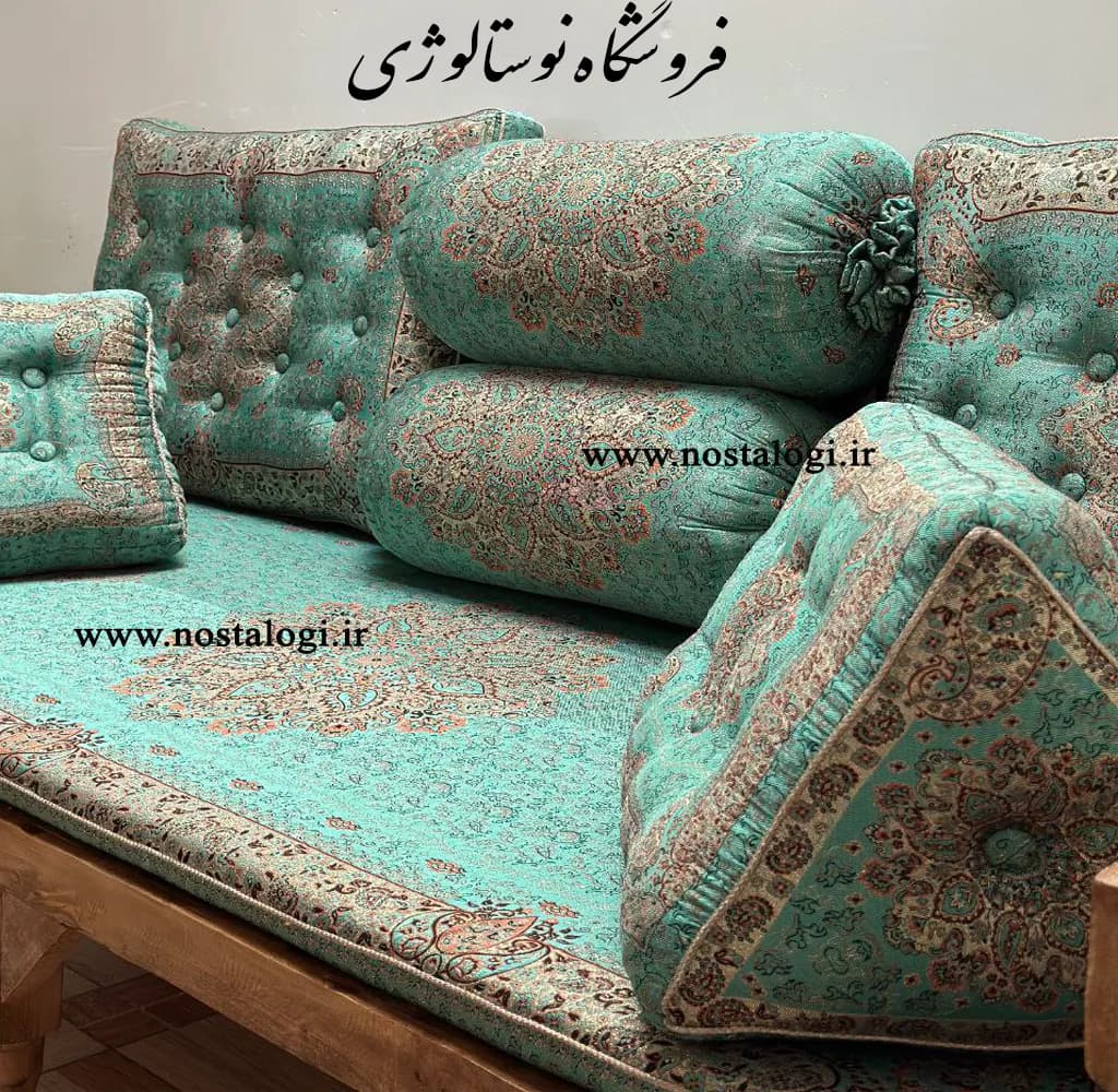 شاهنشین طرح اطلس رنگ سبز — تصویر ۲