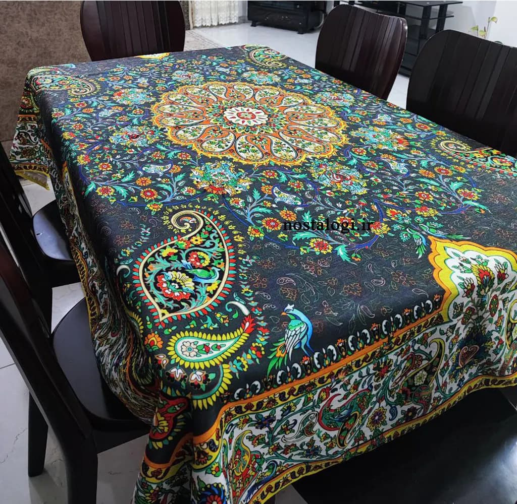 رومیزی 6 نفره طرح ترمه افشار — تصویر ۶