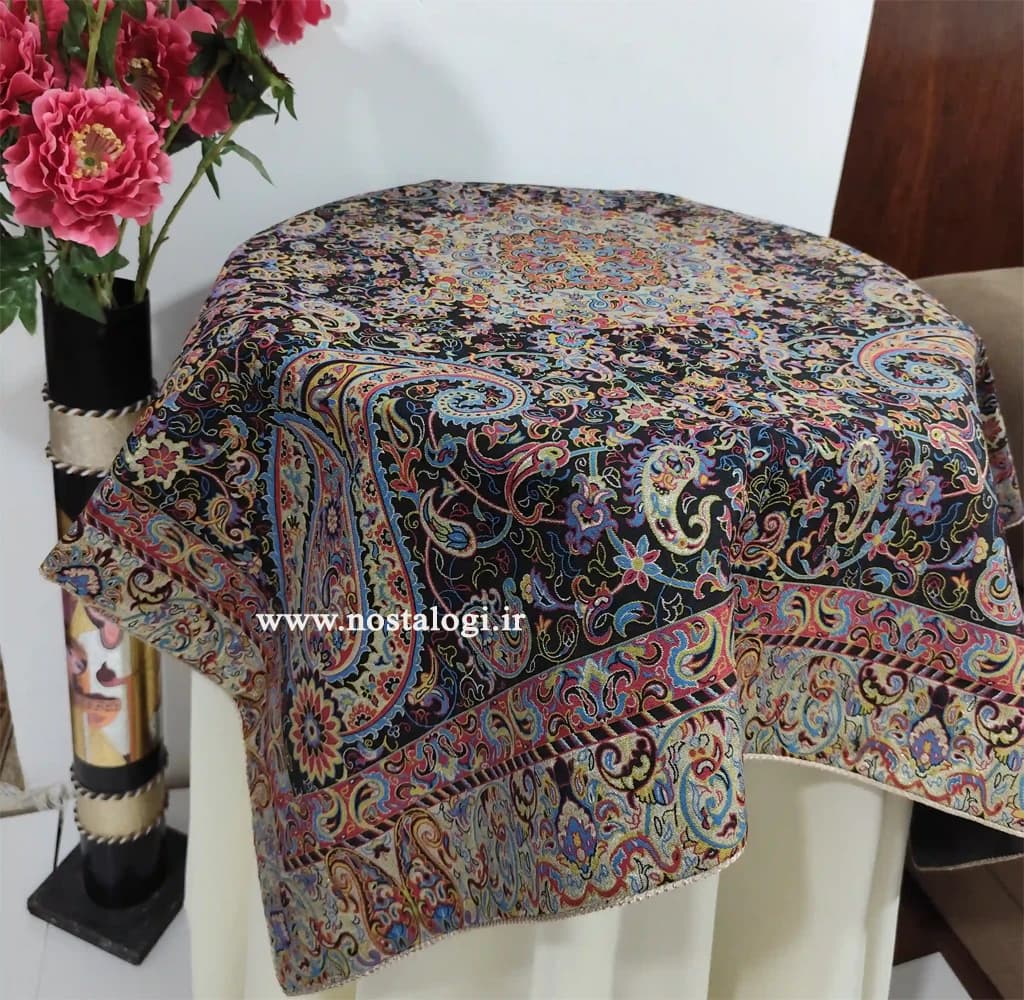 ست 5 تکه رومیزی طرح سالار مشکی — تصویر ۵