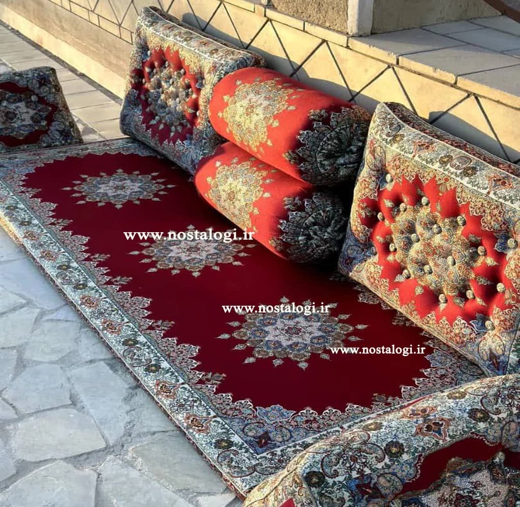 شاه نشین ابریشمی طرح ونوس در رنگبندی متنوع — تصویر ۳