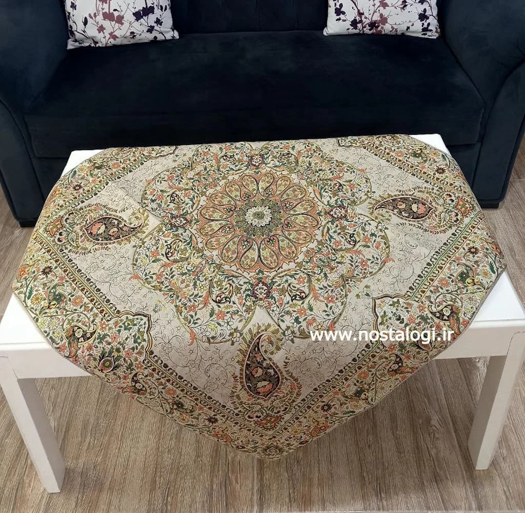 رومیزی ترمه 1*1 طرح افشار در 8 رنگ — تصویر ۱۰